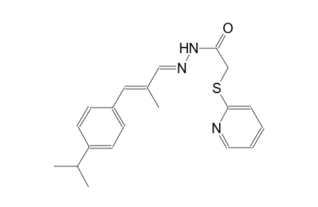 N'-[(E,2E)-3-(4-isopropylphenyl)-2-methyl-2-propenylidene]-2-(2-pyridinylsulfanyl)acetohydrazide