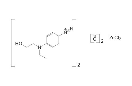 p-[ethyl(2-hydroxyethyl)amino]benzenediazonium chloride, compound with zinc chloride (2:1)
