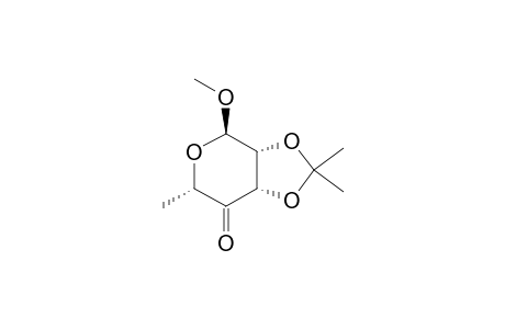 METHYL-6-DEOXY-2,3-O-ISOPROPYLIDENE-ALPHA-L-LYXO-HEXOPYRANOSID-4-ULOSE