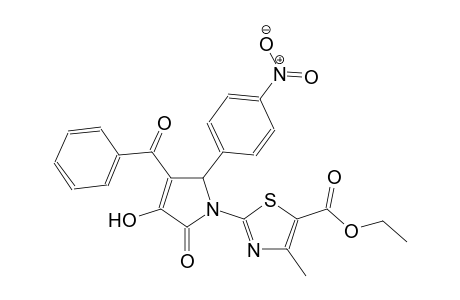 ethyl 2-[3-benzoyl-4-hydroxy-2-(4-nitrophenyl)-5-oxo-2,5-dihydro-1H-pyrrol-1-yl]-4-methyl-1,3-thiazole-5-carboxylate