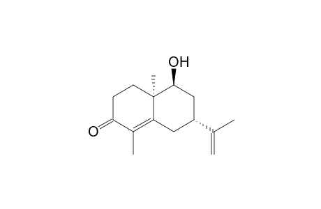 (4aR,5S,7R)-5-hydroxy-1,4a-dimethyl-7-(prop-1-en-2-yl)-4,4a,5,6,7,8-hexahydronaphthalen-2(3H)-one