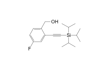 [4-fluoranyl-2-[2-tri(propan-2-yl)silylethynyl]phenyl]methanol
