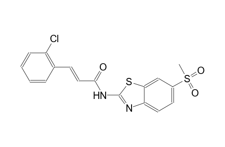 (2E)-3-(2-chlorophenyl)-N-[6-(methylsulfonyl)-1,3-benzothiazol-2-yl]-2-propenamide
