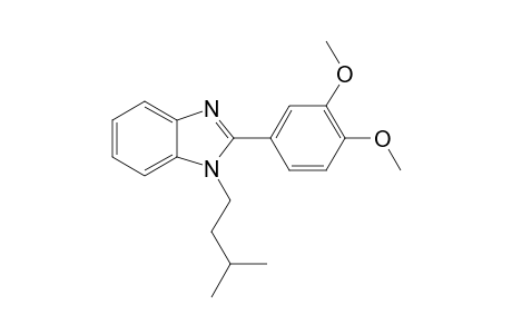 2-(3,4-dimethoxyphenyl)-1-(3-methylbutyl)benzimidazole