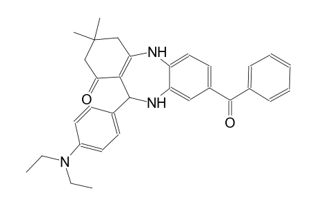 8-benzoyl-11-[4-(diethylamino)phenyl]-3,3-dimethyl-2,3,4,5,10,11-hexahydro-1H-dibenzo[b,e][1,4]diazepin-1-one