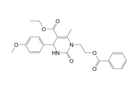 3-(2-benzoyloxyethyl)-2-keto-6-(4-methoxyphenyl)-4-methyl-1,6-dihydropyrimidine-5-carboxylic acid ethyl ester