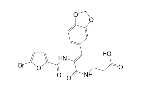 N-{(2Z)-3-(1,3-benzodioxol-5-yl)-2-[(5-bromo-2-furoyl)amino]-2-propenoyl}-beta-alanine