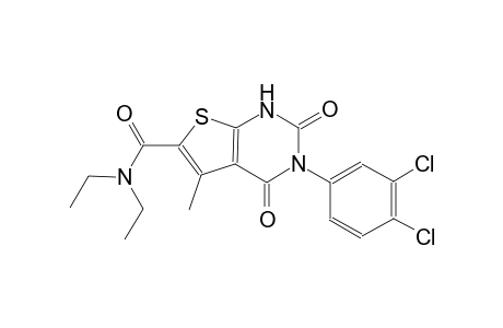 3-(3,4-dichlorophenyl)-N,N-diethyl-5-methyl-2,4-dioxo-1,2,3,4-tetrahydrothieno[2,3-d]pyrimidine-6-carboxamide