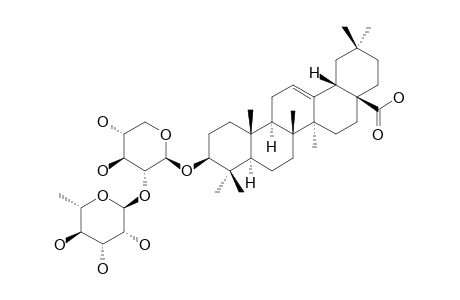 PROSAPOGENIN-BX-1;OLEANOLIC-ACID-3-O-ALPHA-L-RHAMNOPYRANOSYL-(1->2)-BETA-D-XYLOPYRANOSIDE