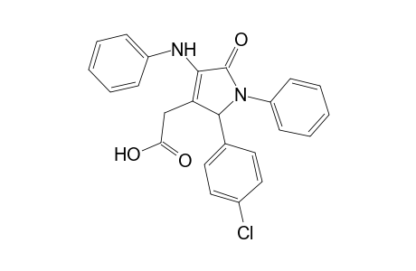 [2-(4-chloro-phenyl)-5-oxo-1-phenyl-4-phenylamino-2,5-dihydro-1H-pyrrol-3-yl]-acetic acid