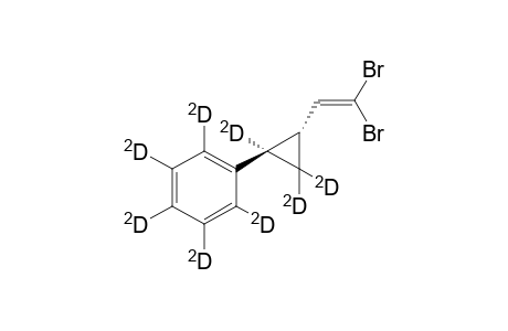 (trans)-1-(2',2'-Dibromoethenyl)-2-(pentadeuteriophenyl)-2,3,3-trideuteriocyclopropane