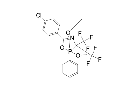 5-(PARA-CHLORPHENYL)-3,3-BIS-(TRIFLUOROMETHYL)-2,2-DIMETHOXY-2-PHENYL-DELTA-4-1,4,2-LAMBDA-5-OXAZAPHOSPHOLINE