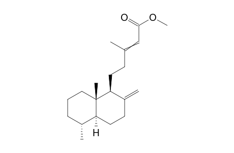 19-Norlabda-8(20),13-dien-15-oic acid methyl ester