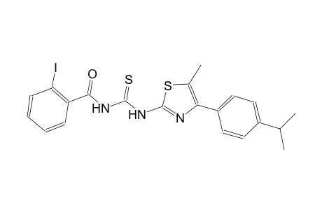 N-(2-iodobenzoyl)-N'-[4-(4-isopropylphenyl)-5-methyl-1,3-thiazol-2-yl]thiourea