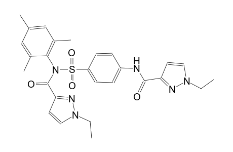 1-ethyl-N-(4-{[[(1-ethyl-1H-pyrazol-3-yl)carbonyl](mesityl)amino]sulfonyl}phenyl)-1H-pyrazole-3-carboxamide