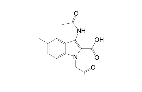 1H-Indole-2-carboxylic acid, 3-acetylamino-5-methyl-1-(2-oxopropyl)-