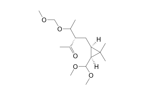 (1-R,3-S)-3-(2-ACETYL-3-METHOXYMETHOXY-1-BUTYL)-1-DIMETHOXYMETHYL-2,2-DIMETHYLCYCLOPROPANE;MAJOR_DIASTEREOISOMER