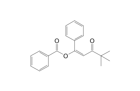 4,4-Dimethyl-1-phenyl-3-oxopent-1-en-1-yl benzoate