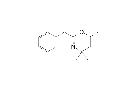 4H-1,3-Oxazine, 5,6-dihydro-4,4,6-trimethyl-2-(phenylmethyl)-