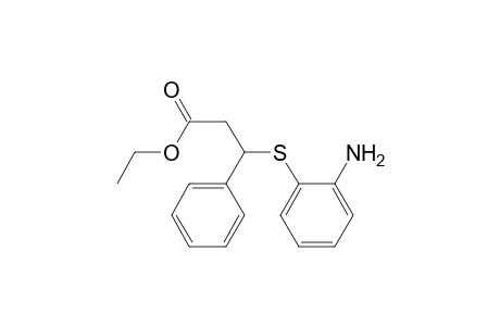 Ethyl 3-[2-aminophenylthio]-3-phenyl-propanoate