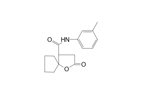 N-(3-methylphenyl)-2-oxo-1-oxaspiro[4.4]nonane-4-carboxamide