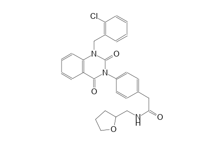 2-[4-(1-(2-chlorobenzyl)-2,4-dioxo-1,4-dihydro-3(2H)-quinazolinyl)phenyl]-N-(tetrahydro-2-furanylmethyl)acetamide