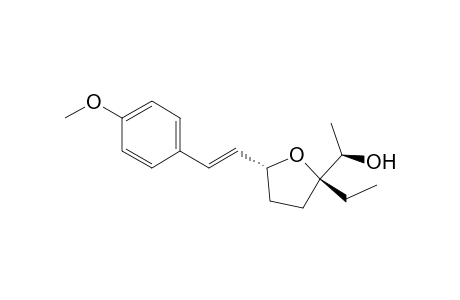 (2S,5R)-2-Ethyl-5-[(1E)-2-(4-methoxyphenyl)ethenyl]-2-[(1R)-1-hydroxyethyl]tetrahydrofuran