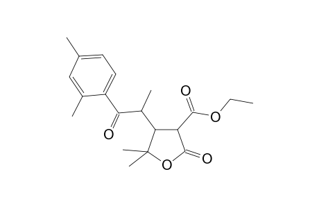 3-Furancarboxylic acid, 4-[2-(2,4-dimethylphenyl)-1-methyl-2-oxoethyl]tetrahydro-5,5-dimethyl-2-oxo-, ethyl ester