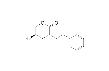 (3R,5R)-5-Deuterio-3-(2-penylethyl)tetrahydropyran-2-one