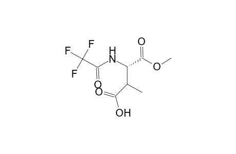L-Aspartic acid, 3-methyl-N-(trifluoroacetyl)-, 1-methyl ester, threo-