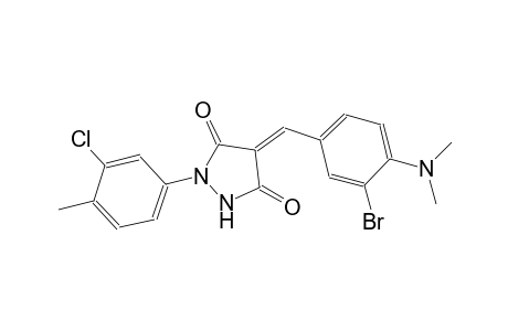(4E)-4-[3-bromo-4-(dimethylamino)benzylidene]-1-(3-chloro-4-methylphenyl)-3,5-pyrazolidinedione