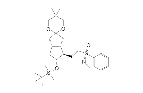 5'-(t-Butyldimethylsilyloxy)-[4'-(2-N-methyl-S-phenylsulfonimidoyl)ethenyl]-octahydro-5,5-dimethyl-spiro[1,3-dioxan-2,2(1'H)-pentalene]}