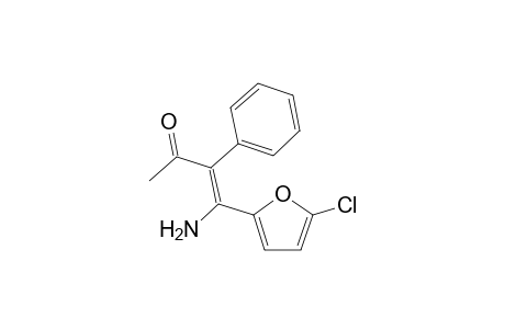 (Z)-4-Amino-4-(5-chlorofuran-2-yl)-3-phenylbut-3-en-2-one
