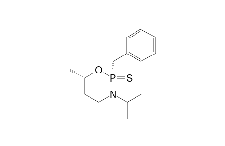 cis-(S)-(2l,6l)-6-Methyl-3-(1-methylethyl)-2-(phenylmethyl)-1,3,2-oxazaphosphorinane-2-sulfide