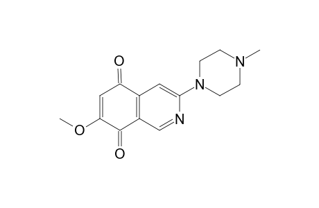 3-(p-Methylpyrazolidinyl)-7-methoxy-5,8-isoquinolinedione