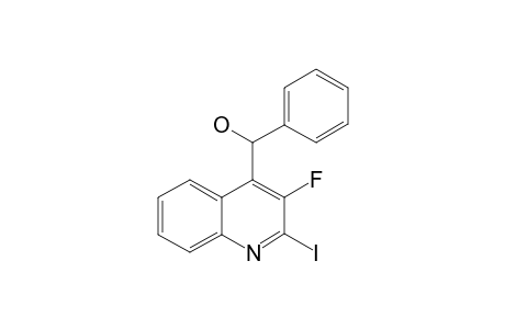 3-FLUORO-4-(1-HYDROXYBENZYL)-2-IODO-QUINOLINE