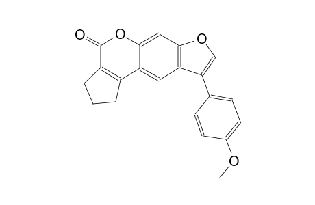 9-(4-methoxyphenyl)-2,3-dihydrocyclopenta[c]furo[3,2-g]chromen-4(1H)-one