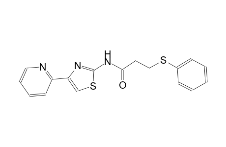 propanamide, 3-(phenylthio)-N-[4-(2-pyridinyl)-2-thiazolyl]-