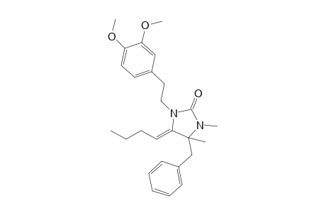 4-Benzyl-5-butylidene-1-[2'-(3",4"-dimethoxyphenyl)ethyl]-3.4-dimethyl-4,5-dihydroimidazol-2(3H)-one