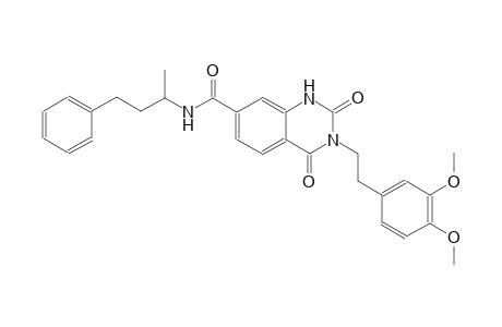 3-[2-(3,4-dimethoxyphenyl)ethyl]-N-(1-methyl-3-phenylpropyl)-2,4-dioxo-1,2,3,4-tetrahydro-7-quinazolinecarboxamide