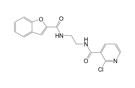 3-pyridinecarboxamide, N-[2-[(2-benzofuranylcarbonyl)amino]ethyl]-2-chloro-