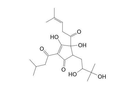 2-Cyclopenten-1-one, 5-(2,3-dihydroxy-3-methylbutyl)-3,4-dihydroxy-2-(3-methyl-1-oxobutyl) -4-(4-methyl-1-oxo-3-pentenyl)-