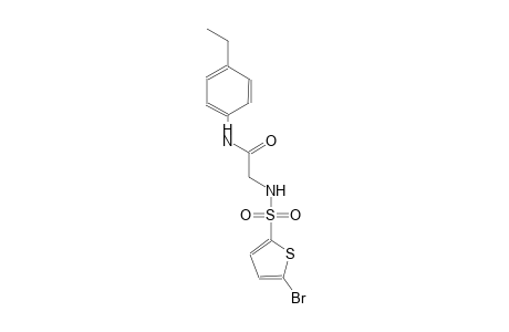 2-{[(5-bromo-2-thienyl)sulfonyl]amino}-N-(4-ethylphenyl)acetamide