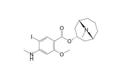 5-iodo-4-(methylamino)-o-anisic acid, homotropan-3-yl ester
