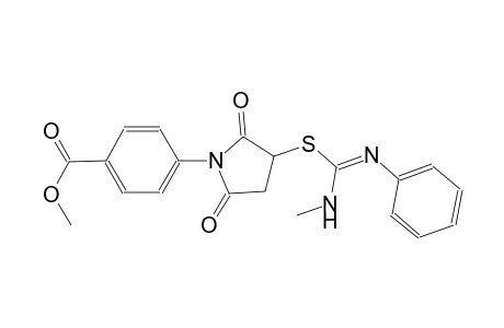 methyl 4-(3-{[(E)-(methylamino)(phenylimino)methyl]sulfanyl}-2,5-dioxo-1-pyrrolidinyl)benzoate
