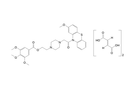 3,4,5-trimethoxybenzoic acid, ester with 10-{[4-(2-hydroxyethyl)-1-piperazinyl]acetyl}-2-methoxyphenothiazine, fumarate(1:2)