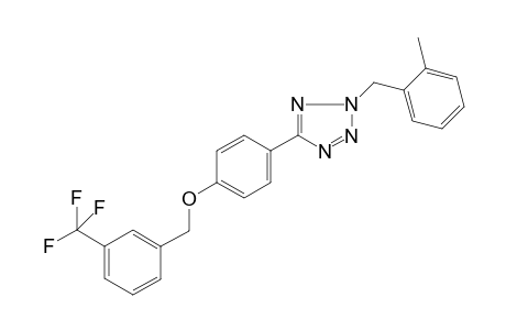 2-(2-Methylbenzyl)-5-[4-[3-(trifluoromethyl)benzyl]oxyphenyl]tetrazole