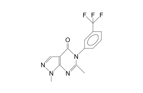 1,6-Dimethyl-5-(3-trifluoromethyl-phenyl)-1H-pyrazolo(3,4-D)pyrimidine-4(5H)-one