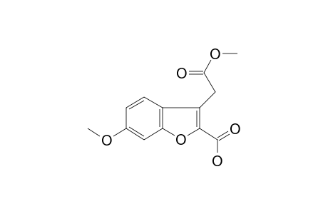 3-(2-keto-2-methoxy-ethyl)-6-methoxy-benzofuran-2-carboxylic acid