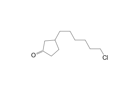 3-(6-Chlorohexyl)cyclopentanone